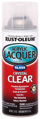 RUST-OLEUM Rust-oleum 253366 Clear Acrylic Lacquer Spray 11 Oz
