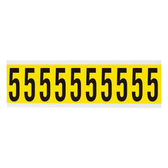 BRADY Brady 3440-5 Number Label 2.25 H x 0.875 W Card of 10