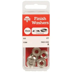 HILLMAN Hillman 6673 Steel Nickel Plated Finishing Washer #8 (10 Ct.)