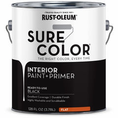 RUST-OLEUM Rust-oleum 380216 Interior Wall Paint Primer Flat Black 1 Gal