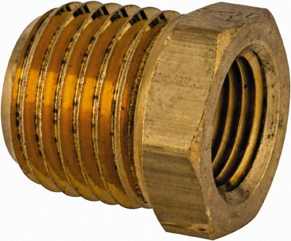 MERIT BRASS Merit Brass BS114-0402 Brass Pipe Bushing 1/4x1/8 Mnpt Fnpt