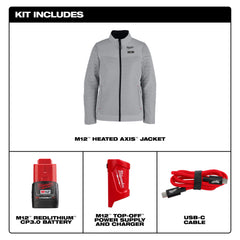 MILWAUKEE Milwaukee F102G-212X women's M12 heated AXIS jacket kit 2XL