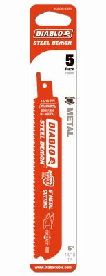 DIABLO Freud DS0614BF5 6 Inches 14/18T Reciprocating Saw Blade 5 Pack