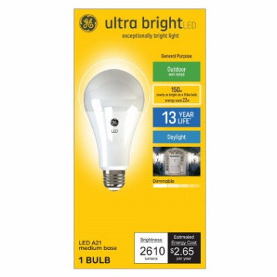 GE G E Lighting 93129363 Led A21 Bulb 22W 2610 Lumens 5000K