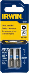 IRWIN Irwin IWAF31SQ22 No. 2 Square Impact Insert Bit 2-pack