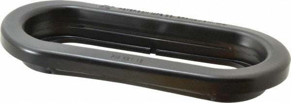 PETERSON MANUFACTURING Peterson 421-18 Oval Reflector Lens Black Surface Mount