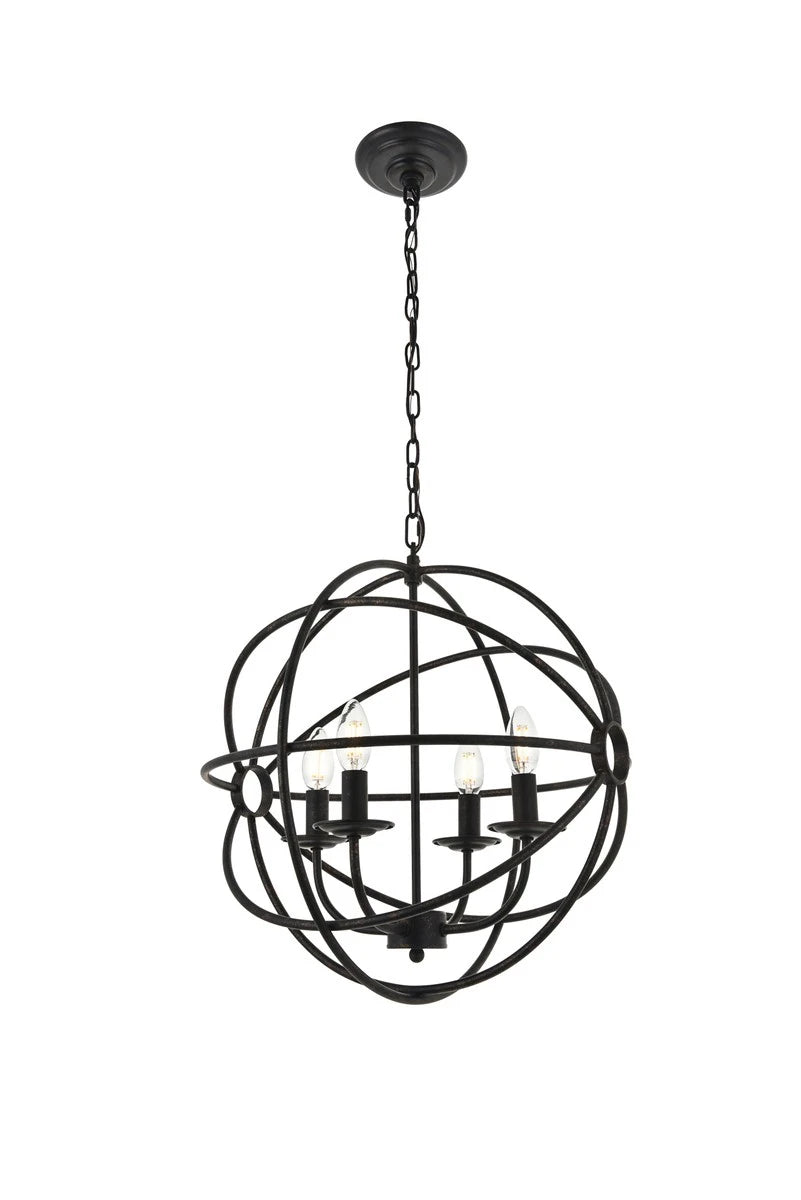 ELEGANT LIGHTING Elegant Lighting LD4006D18DB Octavia Pendant 160W 18.1in W x 19.2in H