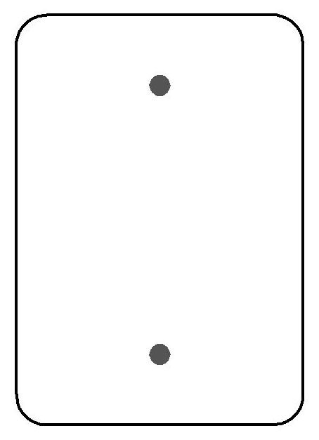 MULBERRY METAL PRODUCTS Mulberry Metal Products 76751 1-Gang Blank Maxi Size Painted Metal Wallplate (5 in x 3.5 in.)