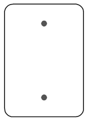 MULBERRY METAL PRODUCTS Mulberry Metal Products 76751 1-Gang Blank Maxi Size Painted Metal Wallplate (5 in x 3.5 in.)
