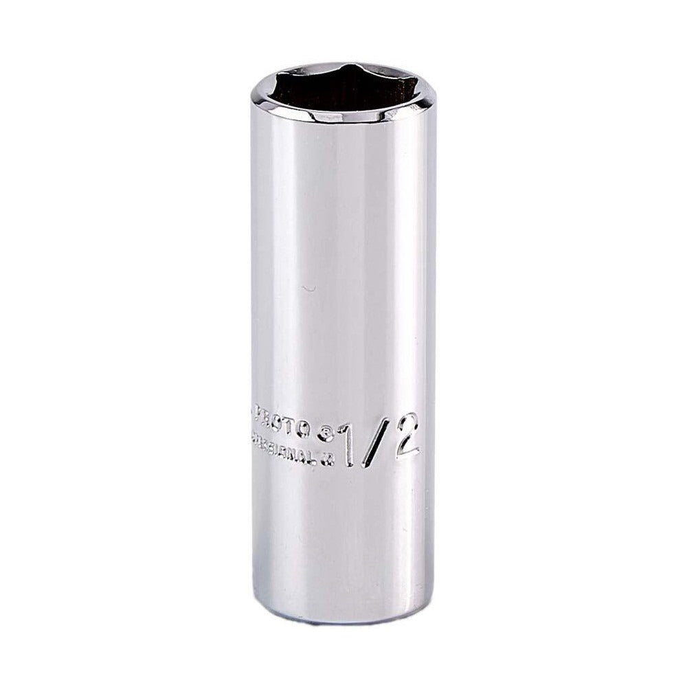 PROTO Proto J4716L Deep Hand Socket 1/2 in 6-point 1/4 in Drive