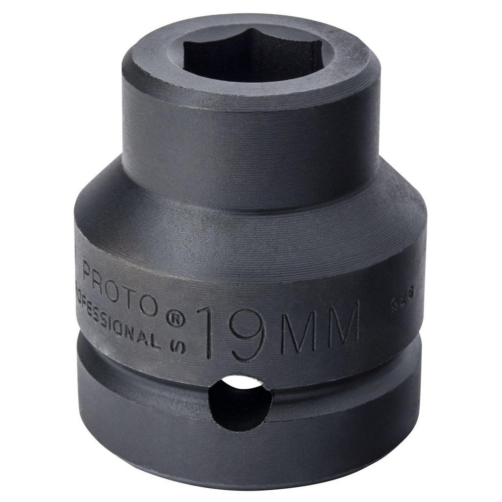PROTO Proto J10019M Impact Socket 1 in Drive 19mm 6-point