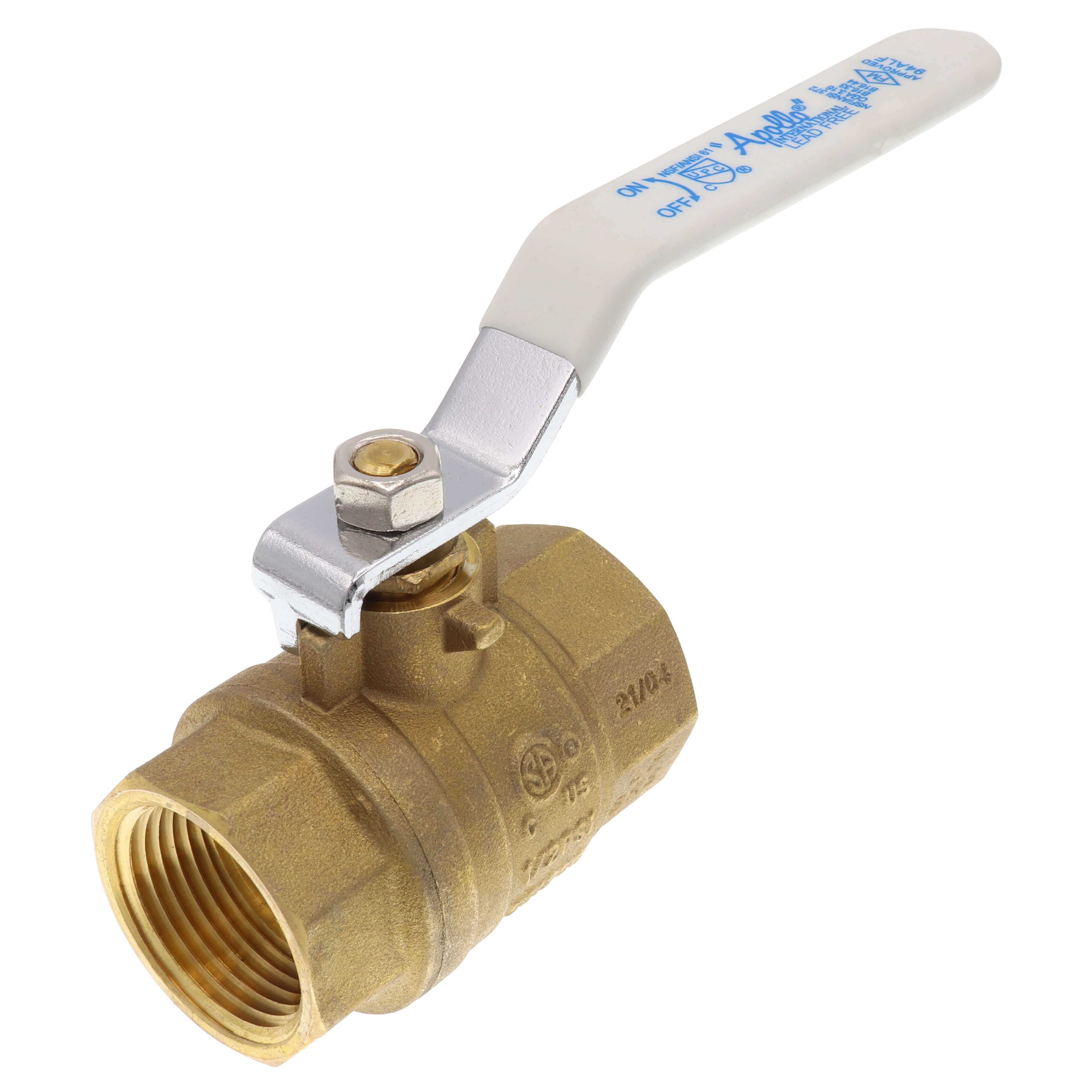 APOLLO VALVES Apollo Valves 94ALF10501A 94ALF-A Series 1 in. Brass Full Port NPT 600# Ball Valve