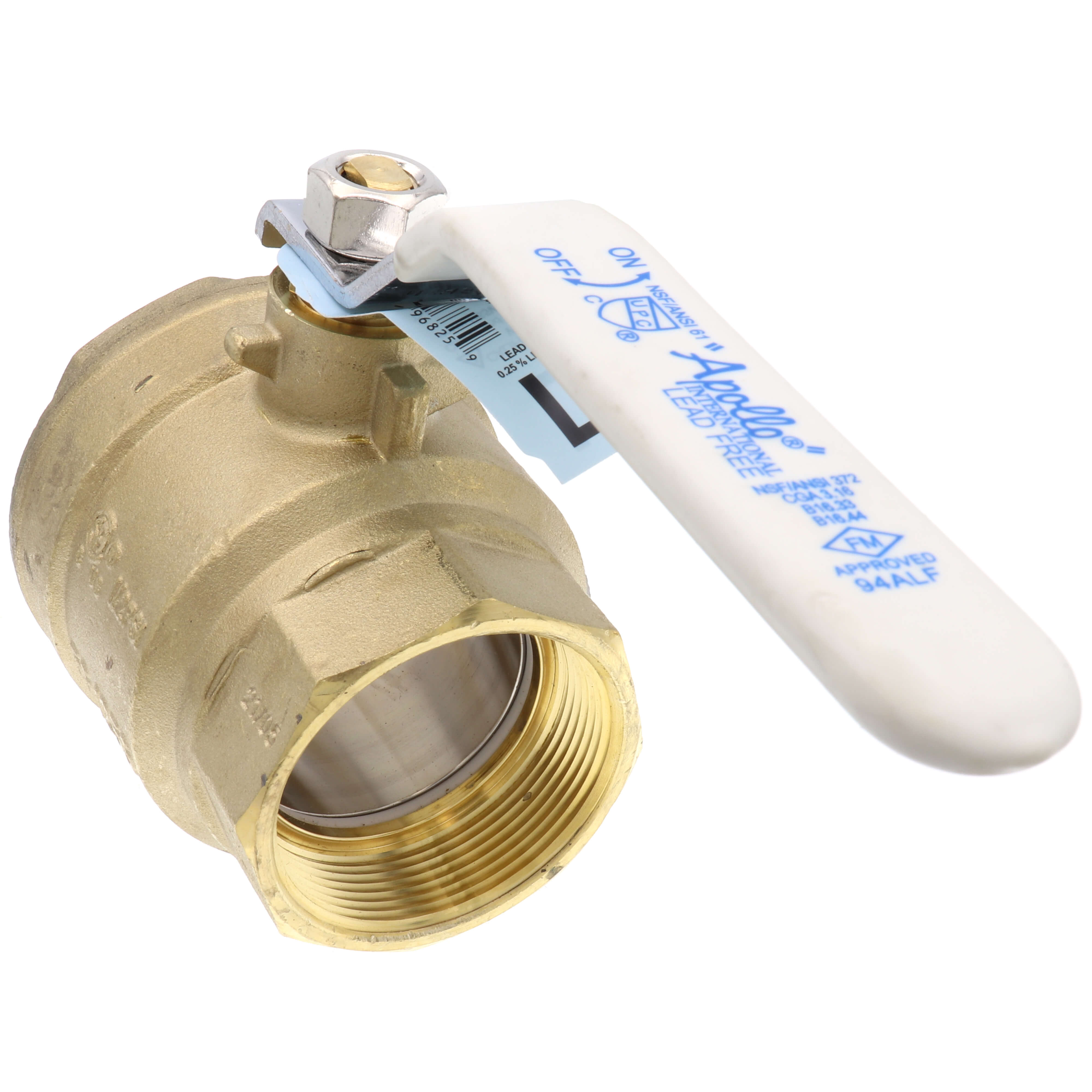 APOLLO VALVES Apollo Valves 94ALF10801A 94ALF-A Series 2 in. Brass Full Port NPT 600# Ball Valve