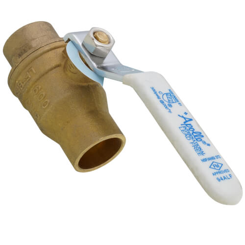 APOLLO VALVES Apollo Valves 94ALF20401A 94ALF-A Series 3/4 in. Brass Full Port Solder 600# Ball Valve