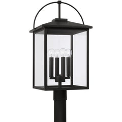 CAPITAL LIGHTING Capital Lighting Cap 948043bk Outdoor Post Lantern 4 Light