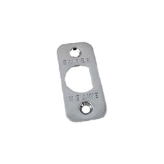 EMTEK Emtek 83231US26 Radius Corner Faceplate Polished Chrome