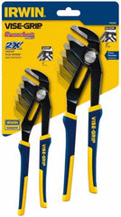 IRWIN Irwin 1802532 Groove Joint Plier Set 2 Pc Straight Jaw