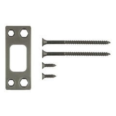 KWIKSET Kwikset 820049-009 Square Corner Deadbolt Strike Gunmetal