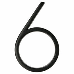 HILLMAN Hillman Fasteners 844716 Black House Number 6 5 Inches 3 Pack