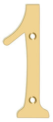 DELTANA Deltana RN4-1 4 Inch Solid Brass House Number