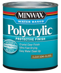 MINWAX Minwax 64444 Polycrylic Clear Semi-gloss Finish 1 Qt