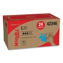 KIMBERLY-CLARK Kimberly-Clark 42346 Wypall L10 lightweight utility wipes (250 sheets/box, 24 boxes/case)