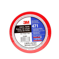 3M 3M 7100044655 Vinyl Tape 471 2 in x 36 yd (24 Roll Case)