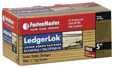 FASTENMASTER Omg Inc FMLL005-50 Ledgerlok Screw 5 Inches 50 Pack
