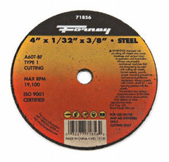 FORNEY Forney Industries Inc 71856 Type 1 Cutting Wheel 4in