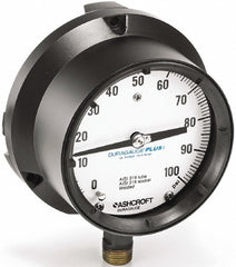 ASHCROFT Ashcroft 80257XLL Pressure Gauge 4.5 in 30-0-300 Psi Rear Flange