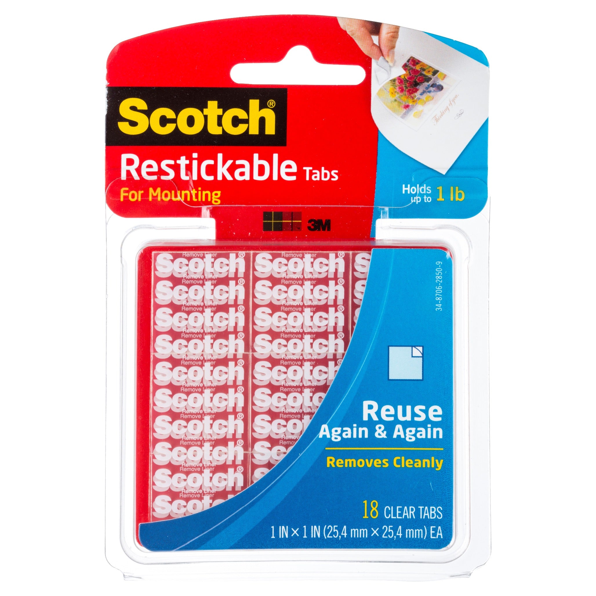 3M 3M R100 Scotch Restickable Tabs Bulk (2992-R100)