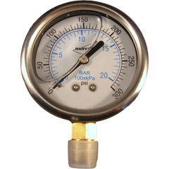 AMERICAN GRANBY American Granby ILPG30025-4L Liquid filled pressure gauge 300 psi (1/4 MIP)