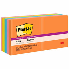 3M 3M MMM65412SSUC Super Sticky Notes (3 x 3 in or 3 x 5 in, 72 Count) 654-12SSUC