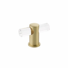 SCHAUB Schaub 401-SB Lumiere Cabinet T Knob Satin Brass