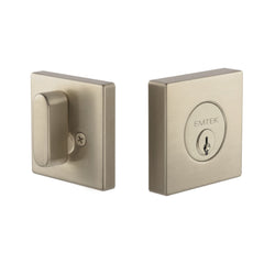 EMTEK Emtek EE2110SN Single Cylinder Square Deadbolt Satin Nickel