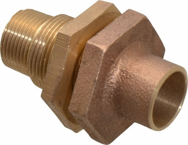 NIBCO Nibco B352350 3/4 in Cast Copper Bulkhead Fitting C X M