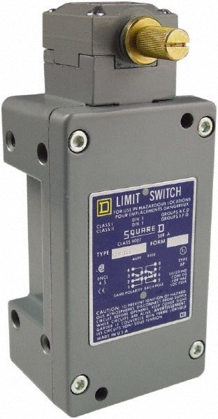 SCHNEIDER ELECTRIC Square D 9007CR61B2 Limit Switch Dpdt 2NC/2NO Rotary Head
