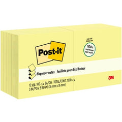 3M 3M MMMR330RP12YW Recycled pop-up notes refill 3 x 3 12/pack R330RP-12YW