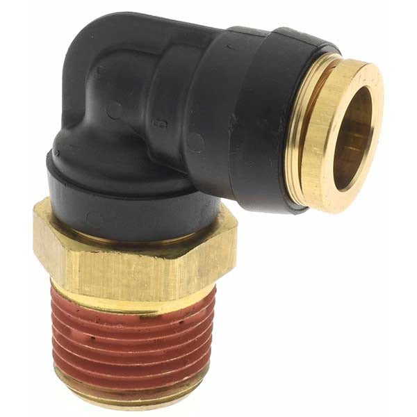 PARKER Parker PF-00062 90 Swivel Male Elbow 1/2 in Od Npt Brass