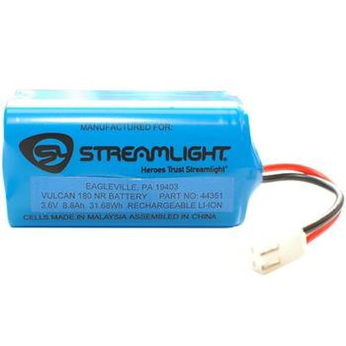 STREAMLIGHT Streamlight 44351 Vulcan 180 Li-ion Rechargeable Battery 10.4 Ahr (1 Pack) 44351