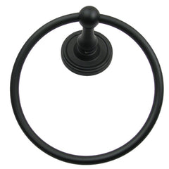 RUSTICWARE Rusticware 8286BLK Midtowne Towel Ring Black