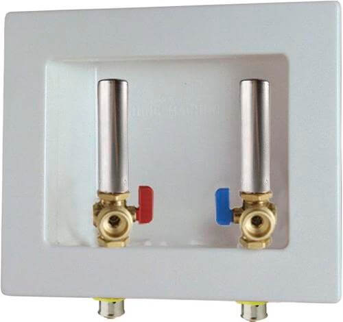 VIEGA Viega 97008 Fire-Rated Washing Machine Outlet Box with Water Hammer Arrestors - 1/2 PEX Press (Lead-Free)