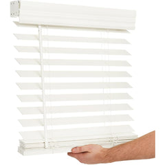 LOTUS & WINDOWARE Lotus and Windoware FCX6360WH Cordless 2-inch Faux Wood Blind 63 inches x 60 inches (Replacement FCX6360WH)