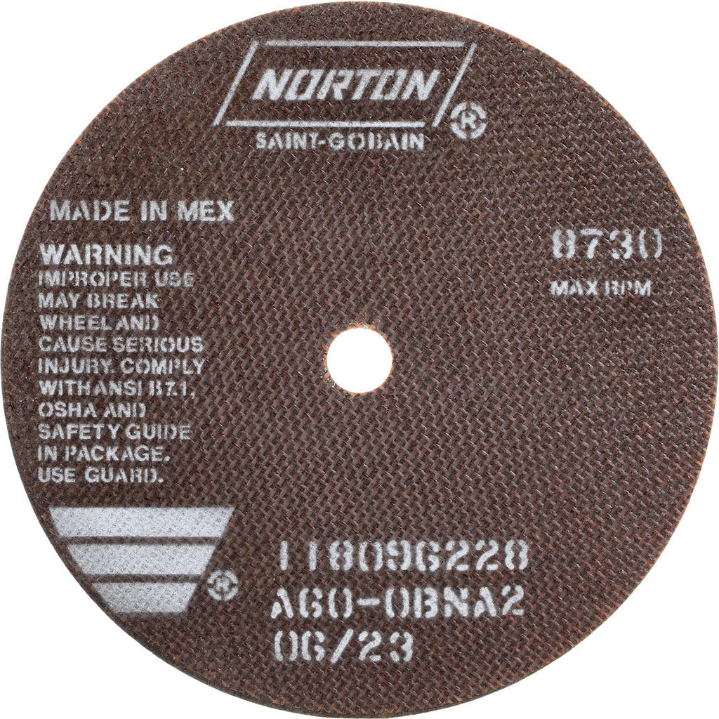 NORTON Norton 66252938811 Cutoff Wheel 7 in Aluminum Oxide 60 Grit