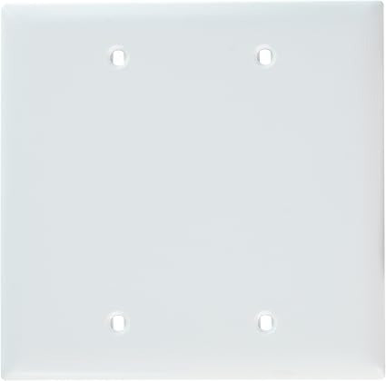 LEGRAND Legrand TP23-W Trademaster Standard Blank Wallplate (2-Gang 4.7 in)