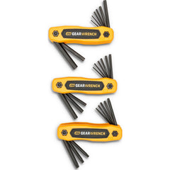 GEARWRENCH Gearwrench 83512 Fold-up Hex Key Set Metric Sae Torx
