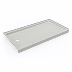 SWANSTONE Swanstone SR03260LM.226 Shower Base Alcove Retrofit Rectangular Birch 32 x 60 Inch Swanstone Left Drain
