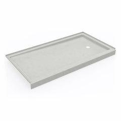 SWANSTONE Swanstone SR03260RM.226 Shower Base Alcove Retrofit Rectangular Birch 32 x 60 Inch Right Drain