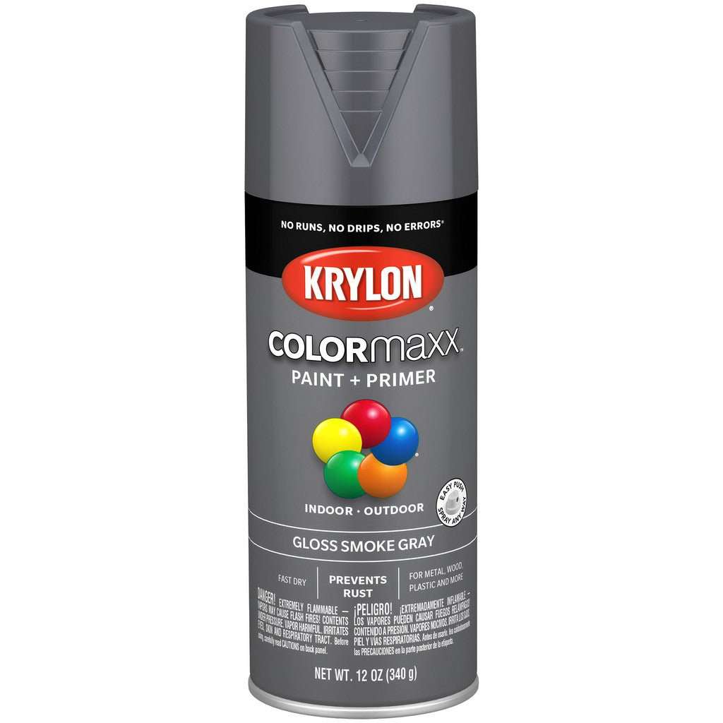 KRYLON Krylon K05539007 Acrylic Enamel Spray Paint Smoke Gray