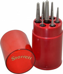 STARRETT Starrett 51285 Center Punch Set 7 Piece Steel Square Shank